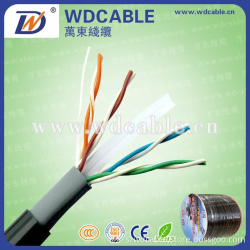 shielded/unshielded 23awg/22awg cat6 outdoor cable